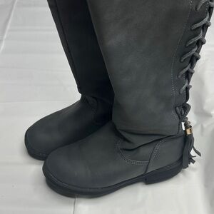 Gray Women's Knee-High Boots